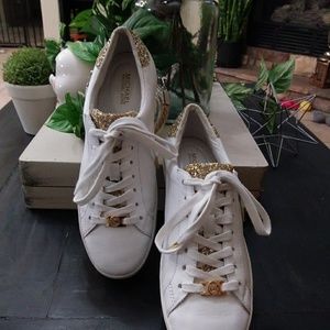 MICHAEL KORS GOLD LEATHER UPPER SIZE (9)